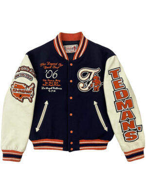 Lucky Devil Teddys Division Varsity Bomber Jacket
