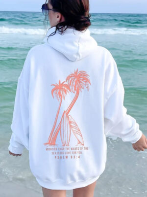 Mightier Than The Waves Oversized Pullover Hoodie