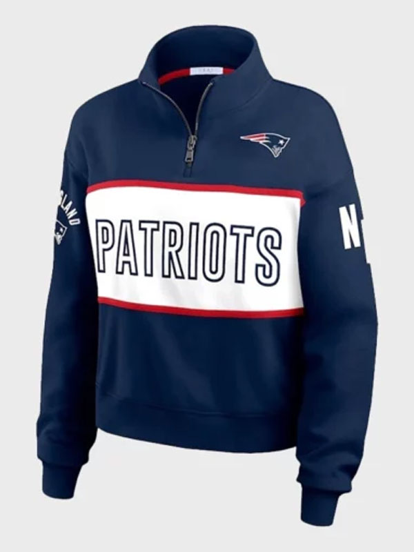 New England Patriots Erin Andrews Quarter-Zip Jacket