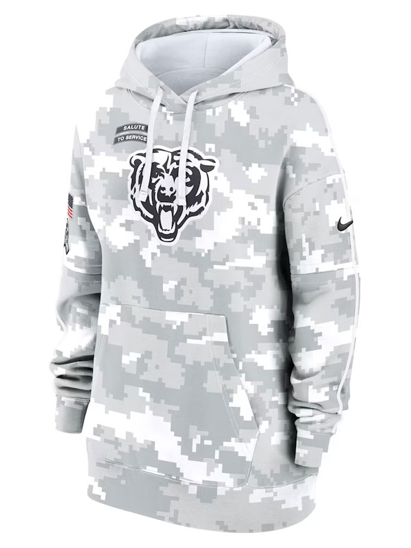 NFL Chicago Bears Salute to Service Arctic Camo Hoodie