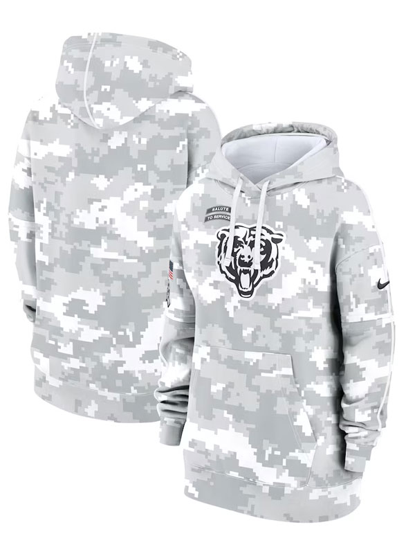 NFL Chicago Bears Salute to Service Arctic Camo Hoodie