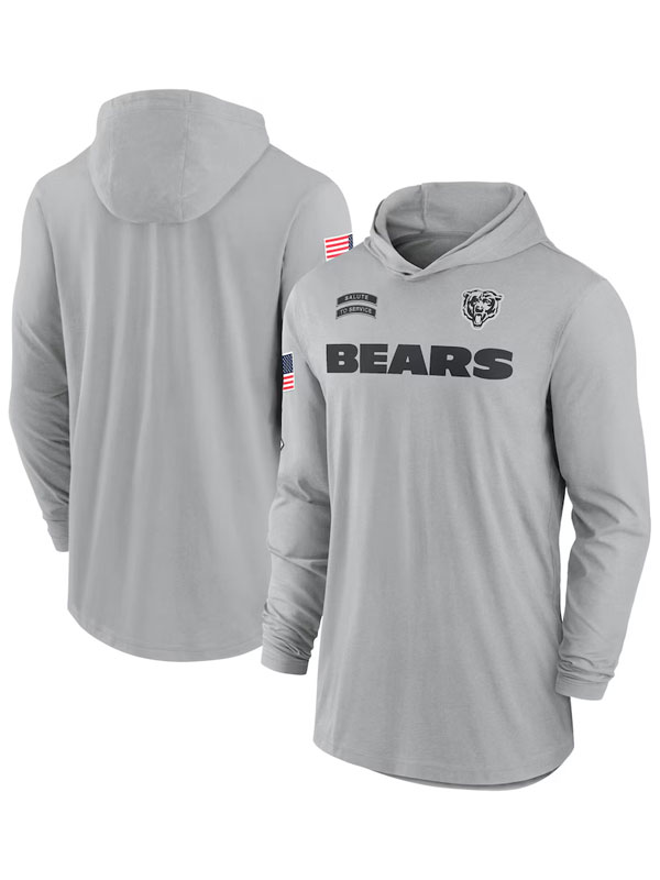 NFL Chicago Bears Salute to Service Long Sleeve Hoodie