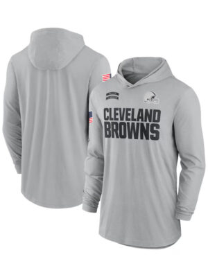 NFL Cleveland Browns Salute to Service Long Sleeve Hoodie