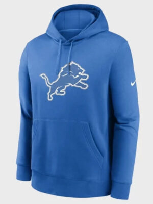 NFL Detroit Lions Logo Club Blue Pullover Hoodie