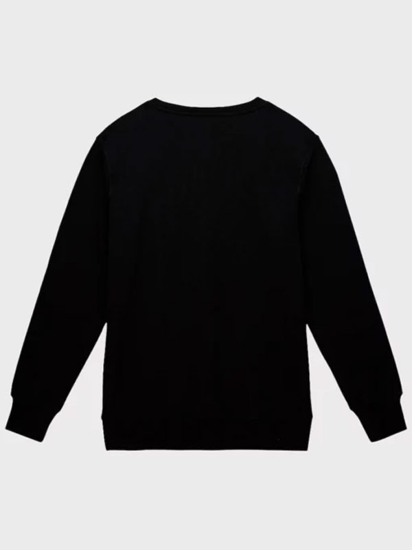 NFL Detroit Lions Mitchell & Ness Black Pullover Sweatshirt