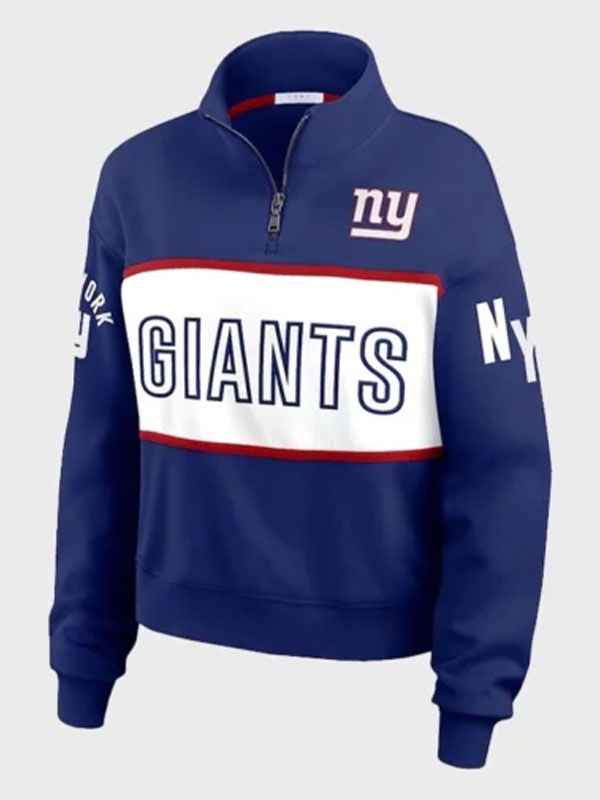 NFL Erin Andrews New York Giants Quarter-Zip Jacket