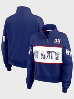 NFL Erin Andrews New York Giants Quarter-Zip Jacket