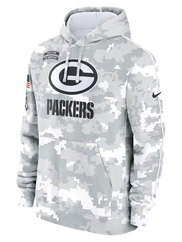 NFL Green Bay Packers Salute to Service Arctic Camo Hoodie