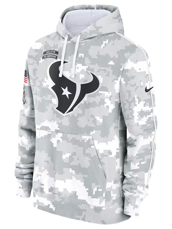 NFL Houston Texans Salute to Service Arctic Camo Hoodie