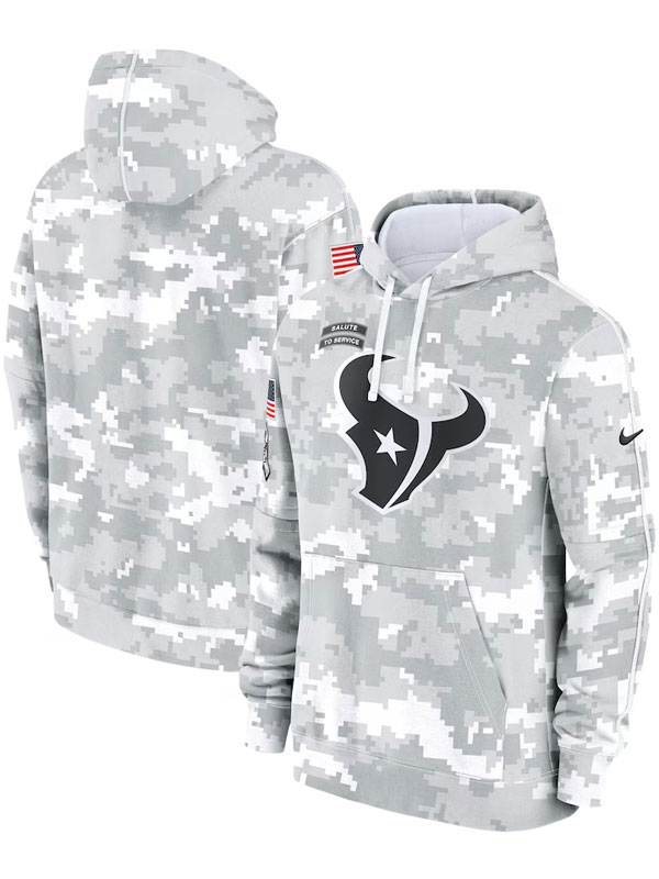 NFL Houston Texans Salute to Service Arctic Camo Hoodie