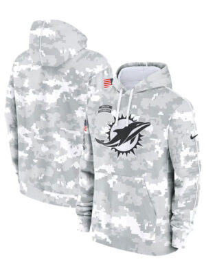NFL Miami Dolphins Salute to Service Arctic Camo Hoodie