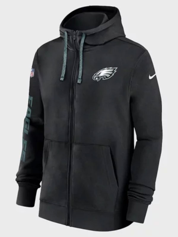 NFL Nike Philadelphia Eagles Sideline Club Black Hoodie