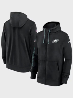 NFL Nike Philadelphia Eagles Sideline Club Black Hoodie