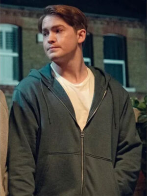 Nick Nelson Heartstopper S03 Black Zip-Up Hoodie