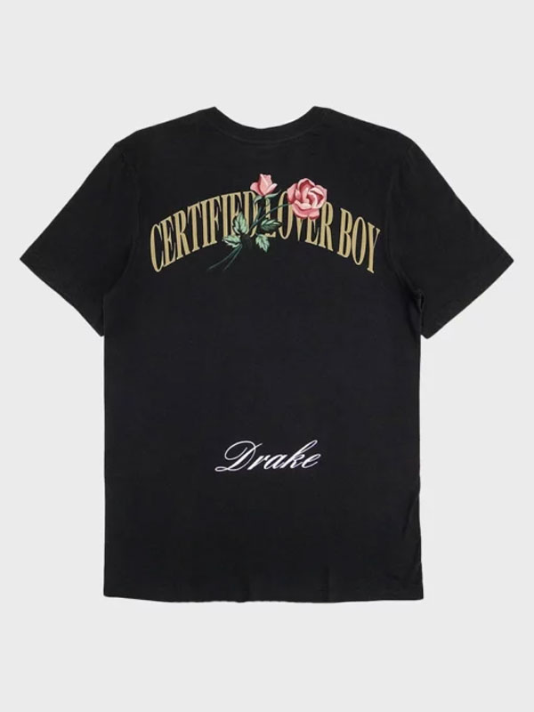 Nike x Drake Certified Lover Boy Rose Black T-shirt