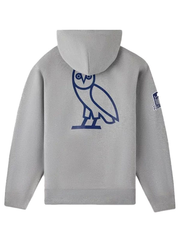 OVO X Toronto Maple Leafs Grey Pullover Hoodie