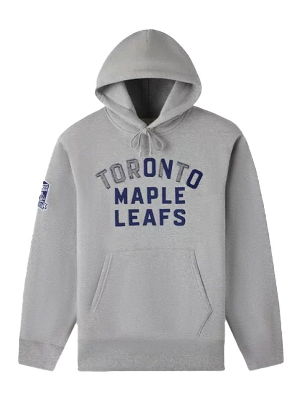 OVO X Toronto Maple Leafs Grey Pullover Hoodie