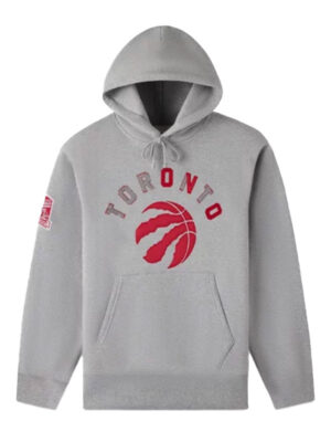 OVO X Toronto Raptors Grey Fleece Pullover Hoodie