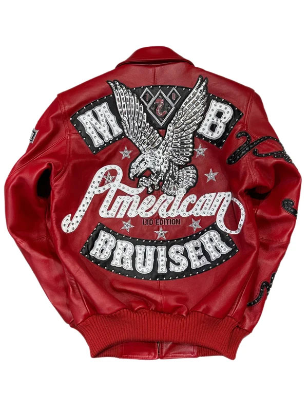 Pelle Pelle American Bruiser Leather Bomber Jacket