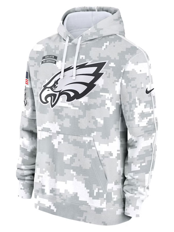 Philadelphia Eagles Salute to Service Arctic Camo Hoodie