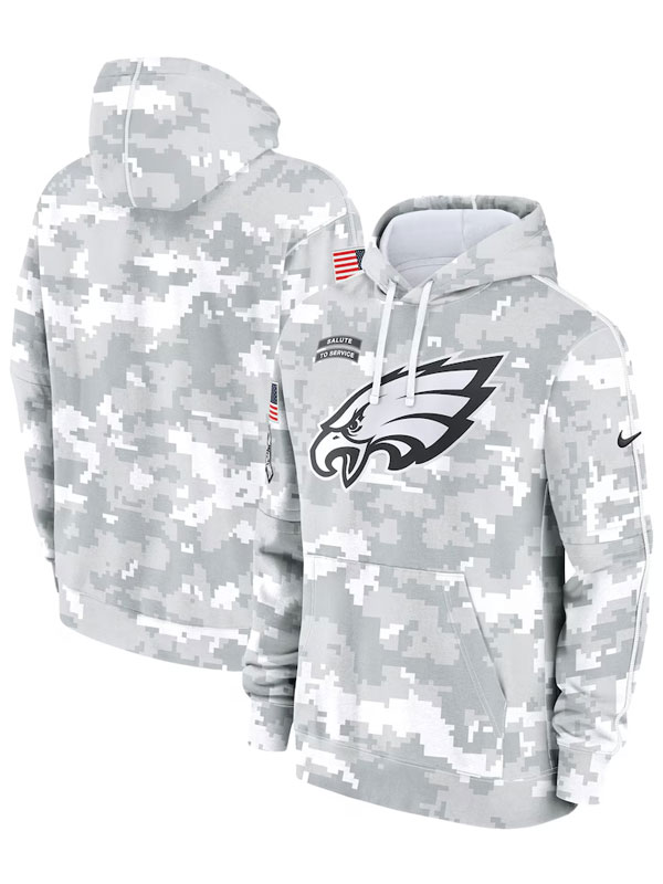 Philadelphia Eagles Salute to Service Arctic Camo Hoodie