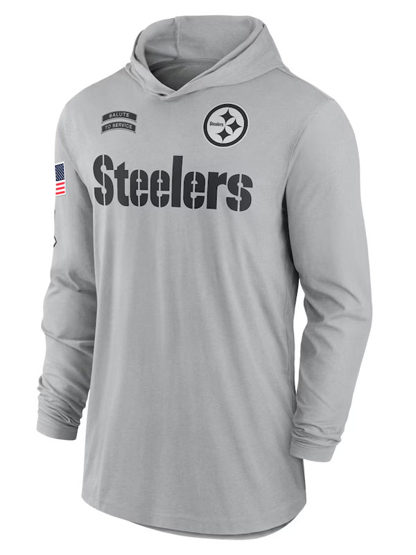 Pittsburgh Steelers Salute to Service Long Sleeve Hoodie