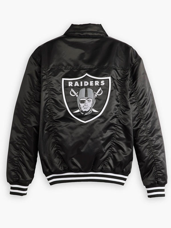Raiders Levi’s X Starter Black Satin Jacket