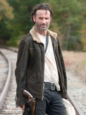 Rick Grimes The Walking Dead Suede Leather Jacket