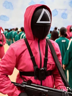 S02 Squid Game Guard Hooded Jumpsuit