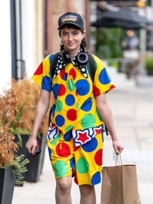 Sarah Sherman Philadelphia comedy show Colorful Shirt