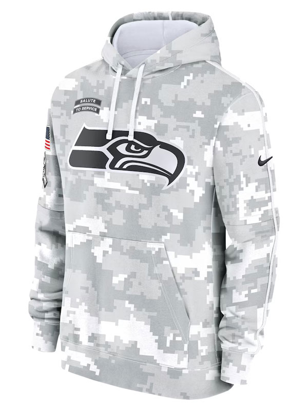 Seattle Seahawks Salute to Service Arctic Camo Hoodie