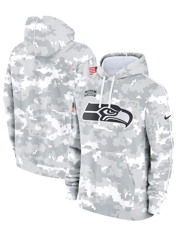 Seattle Seahawks Salute to Service Arctic Camo Hoodie