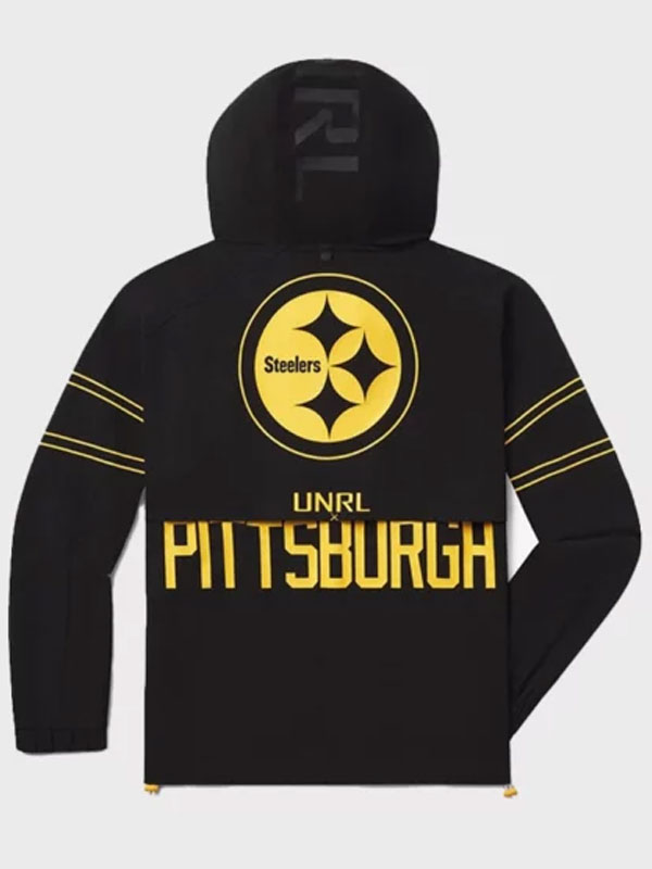 Steelers x UNRL Pittsburgh Black DWR Track Hoodie Jacket