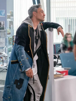 Taika Waititi Antoine Free Guy Denim Trench Coat