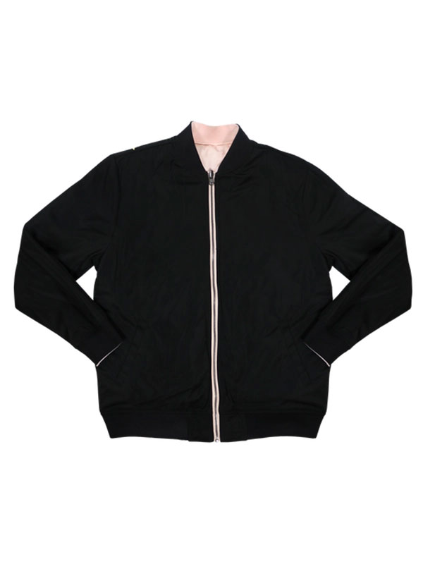 Test Me Pink and Black Unisex Reversible Jacket