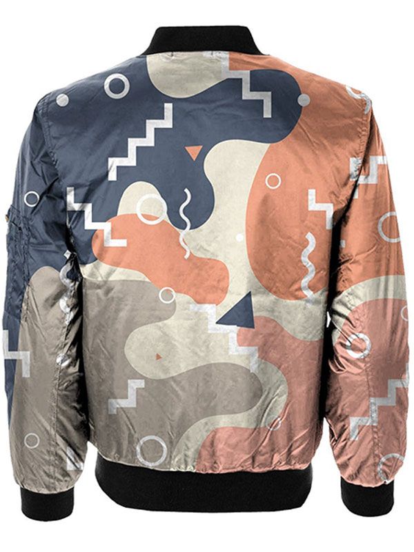 Tik Patterns Full-Zip Bomber Jacket