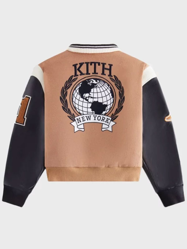 Trendy Kith New York Wool Varsity Bomber Jacket