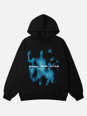Unisex Blue Souls Fleece Pullover Hoodie