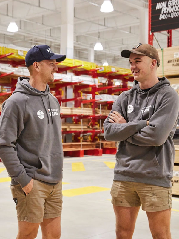 Unisex Bunnings Trade Black And Grey Pullover Hoodie