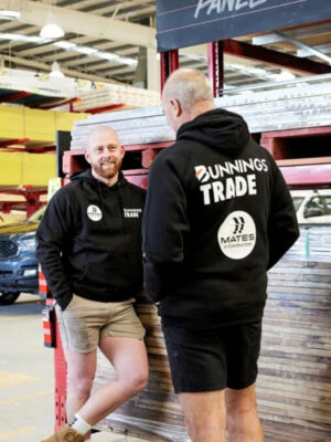 Unisex Bunnings Trade Black And Grey Pullover Hoodie
