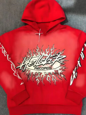 Unisex Hellstar Records Red Pullover Hoodie