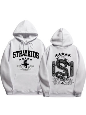 Unisex Stray Kids 5 Star Oversized Pullover Hoodie