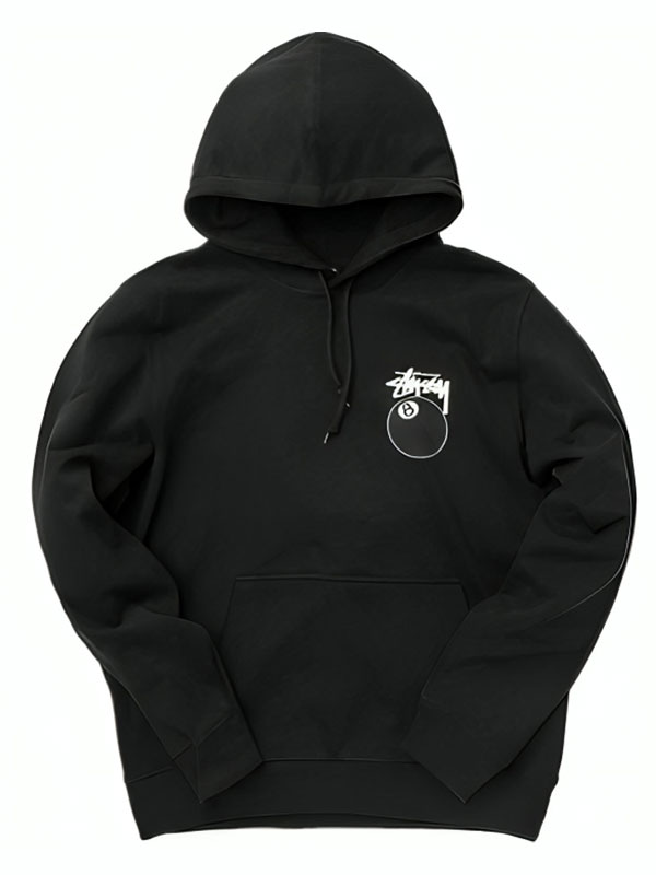 Unisex Stussy 8 Ball Fleece Pullover Hoodie