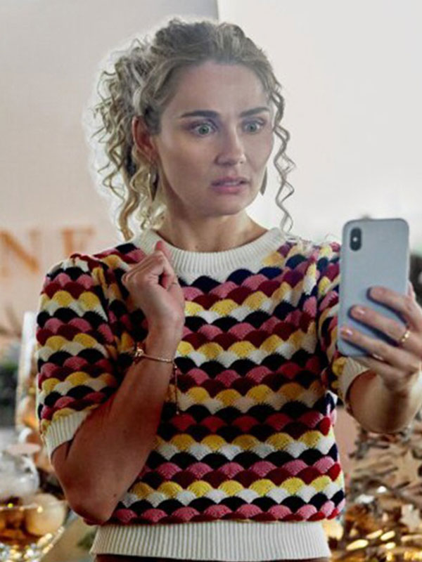 2022 Clare Bowen Xmas Knitted Multi-Color Sweater