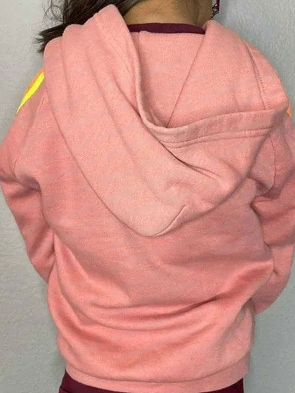 2022 Frankie McNellis 13 The Musical Pink Zip-Up Hoodie