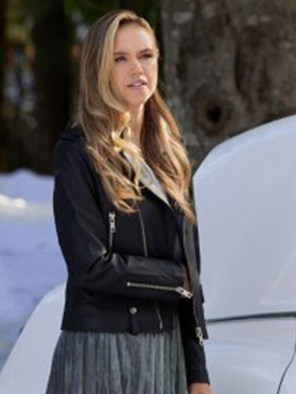 2022 Lillian Doucet-Roche #Xmas Black Leather Jacket
