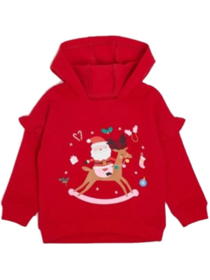 2023 Christmas Santa Claus Printed Pullover Hoodie