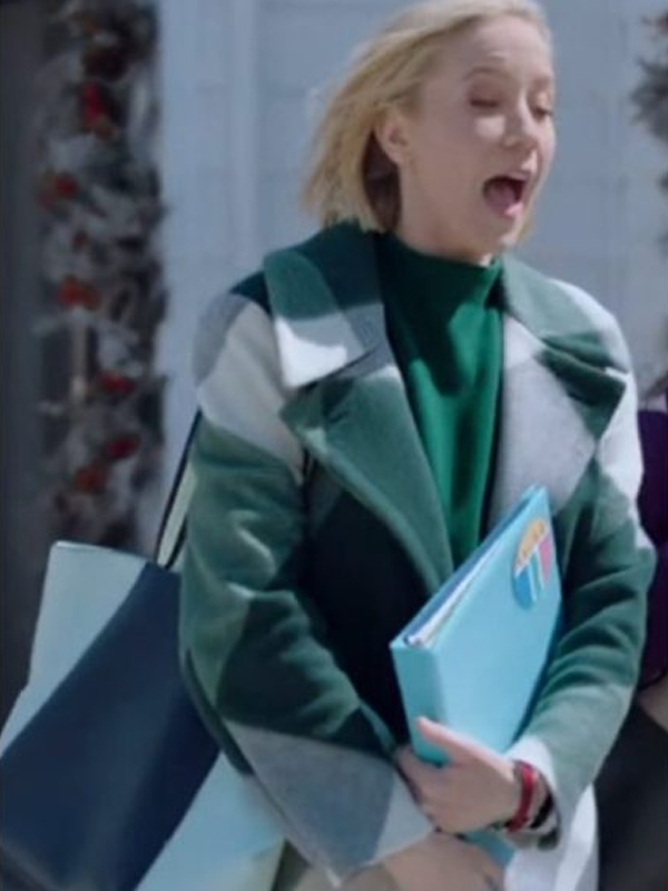 2023 Jessy Schram Juniper Mystic Christmas Plaid Coat