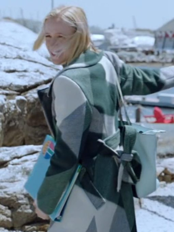 2023 Jessy Schram Juniper Mystic Christmas Plaid Coat