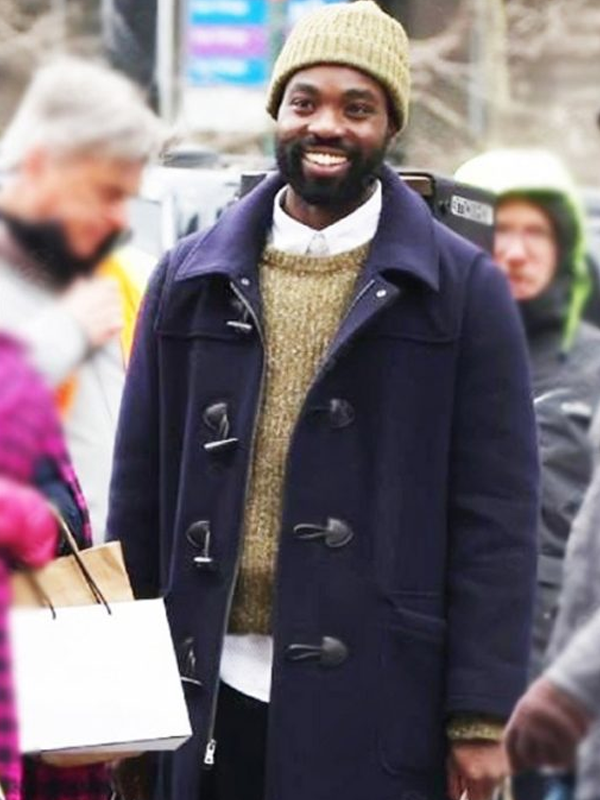 2023 Paapa Essiedu Genie Wool Blue Coat
